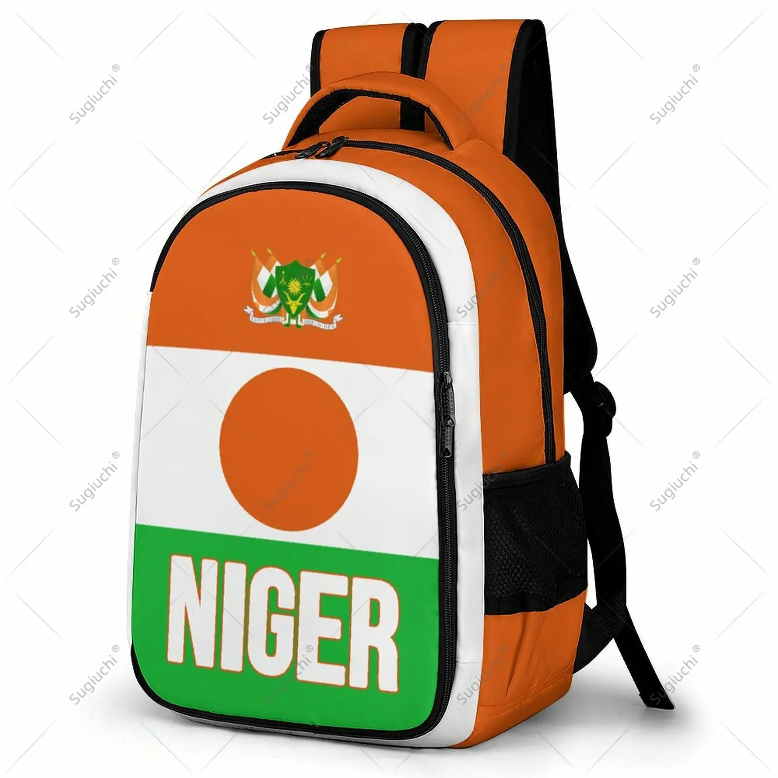 

Backpack Niger Flag Student Schoolbag Smart Business Travel Leisure Backpack Laptop Back Pack Office Work Bag