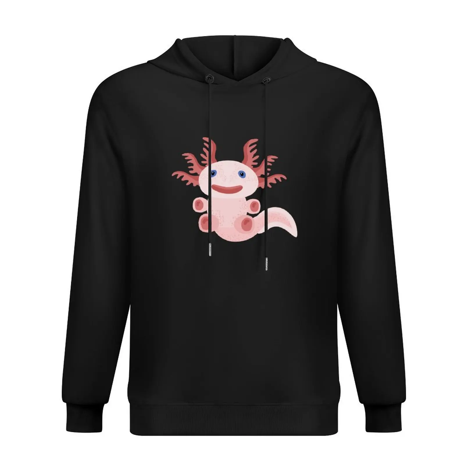

Axolotl on Black Background Hoodie men's coat winter clothes autumn jacket men clothes for men new hoodies and sweatshirts