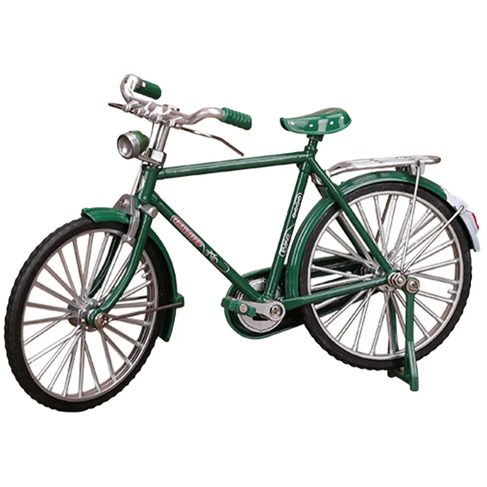 

Vintage Bicycle Decoration Retro Iron Art Small Bike Ornament for Home Office Desk Desktop Lifelike Cycling Sculpture Gift
