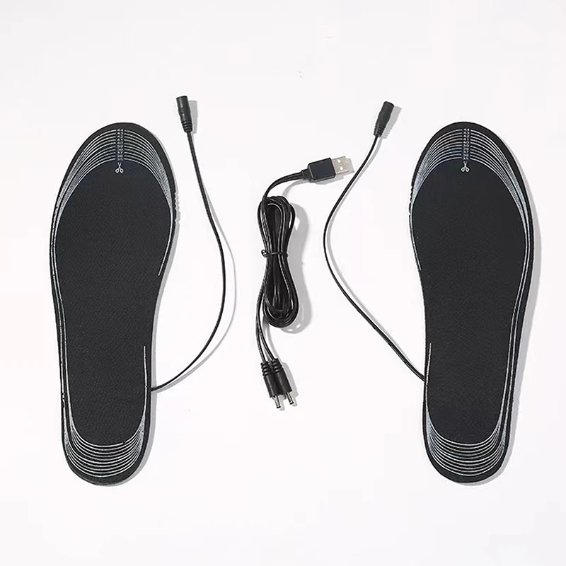 USB Rechargeable Heated Insoles Size Electric Heated Shoes Pad Winter Foot Warmers Insoles heated foot warmer