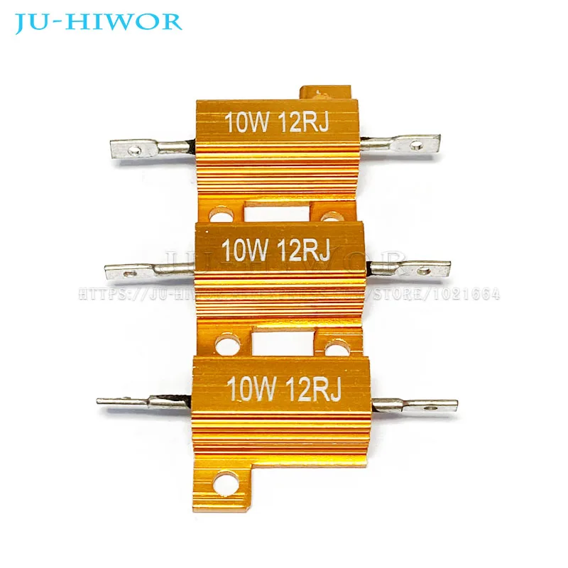 10W Aluminum Power Metal Shell Case Wirewound Resistor RX24 0.1 ~ 10K 0.5 1 2 3 5 6 8 10 20 100 150 200 300 500 1K 5K 10K ohm