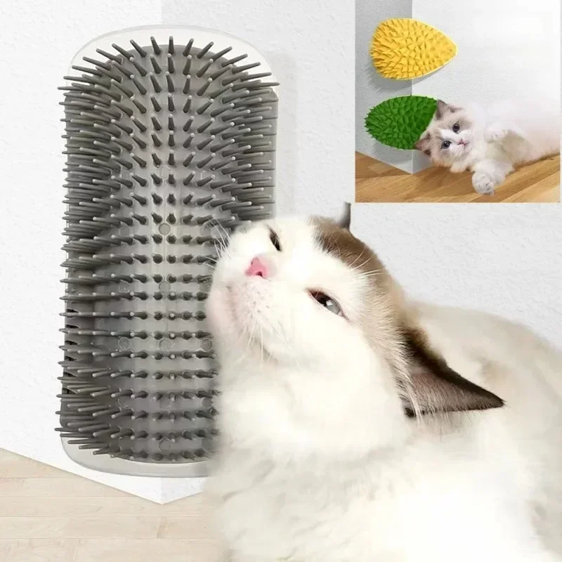 Cat Scratcher Massager for Cats Scratching Pets Brush Remove Hair Comb Grooming Table Dogs Kitten Care Royal Canin Accessories