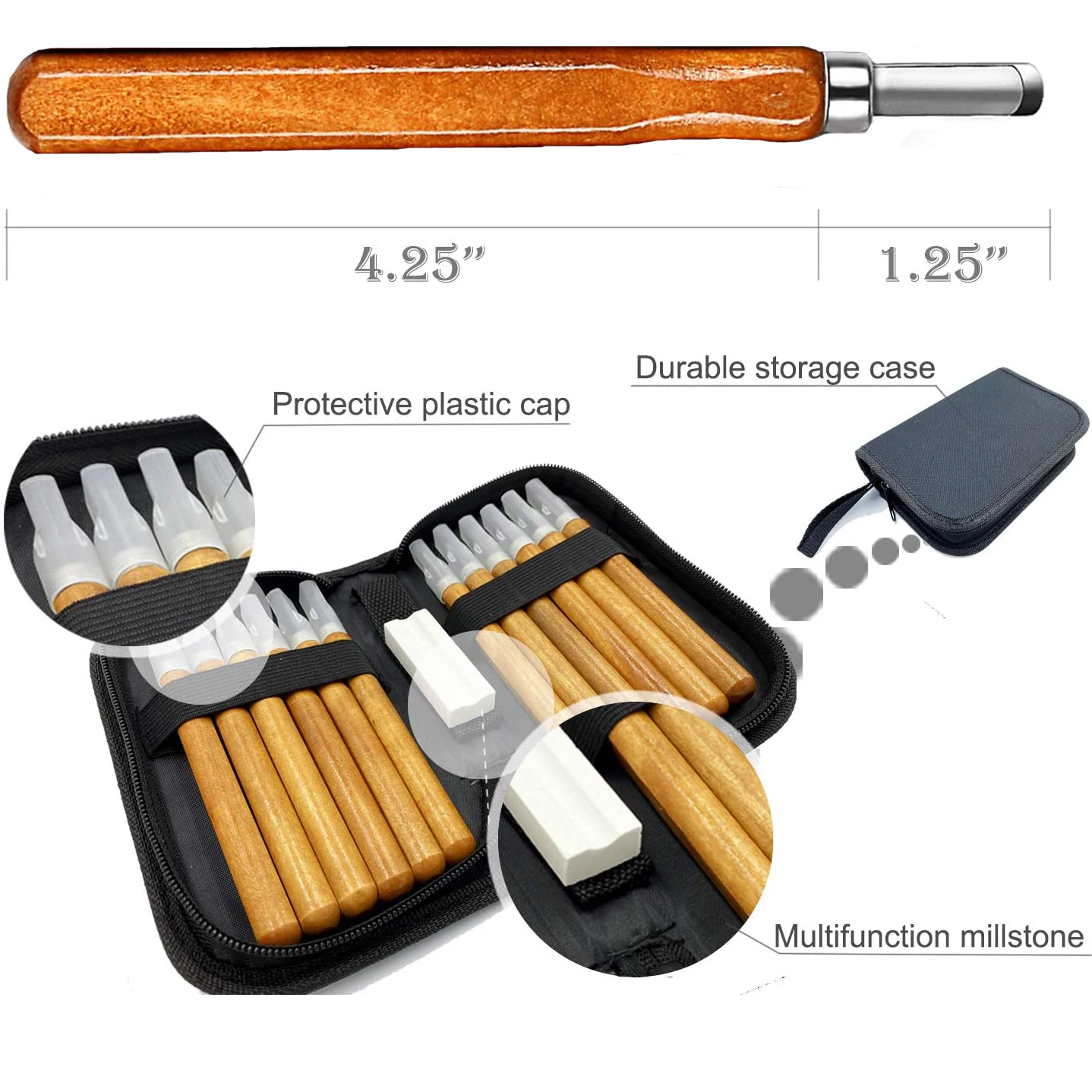 12pcs/set Wood Handle Wood Carving Chisel Scalpel Tools Set Cutter Wood Carving Knife Set Hand Tool Kit