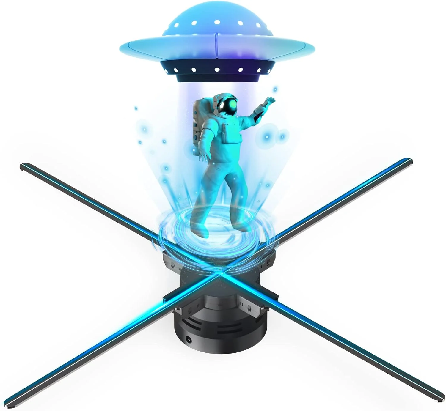 

78cm PYRO F80 App Control 3D Hologram Fan With 2000x1444 Resolution 928 Beads 96W For Advertising