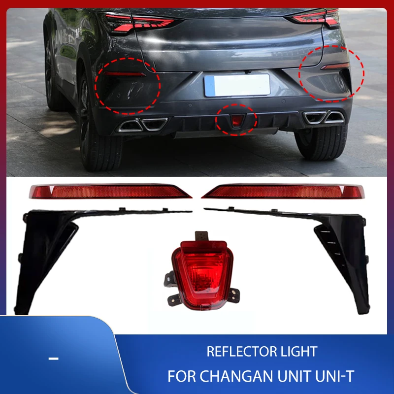 Car Rear Bumper Fog Light Reflector Bracket Reverse Turn Signal Brake Lamp Warning Lamp Foglamp Foglight For Changan Unit Uni-t