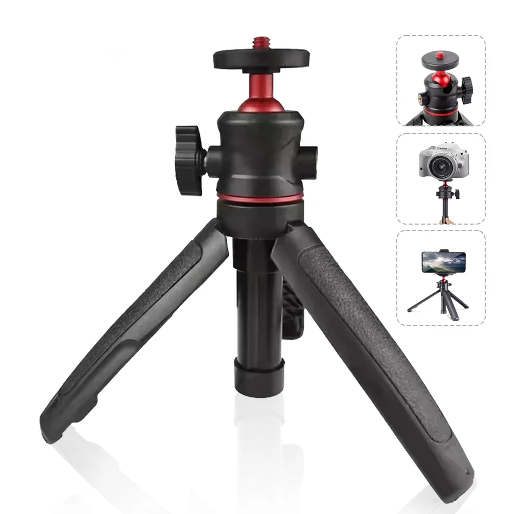 Roreta estender gopro vlog tripé mini tripé portátil para gopro hero 12 11 10 9 8 7 6 sessão preta osmo ação insta360 x3