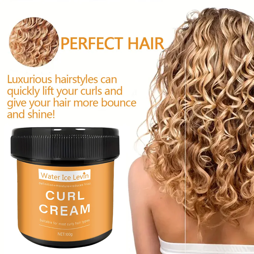 100g Curl Cream Hair Mask 1 minute quick repair damaged curly hair soft and smooth shiny straight deep moisturizing hair care