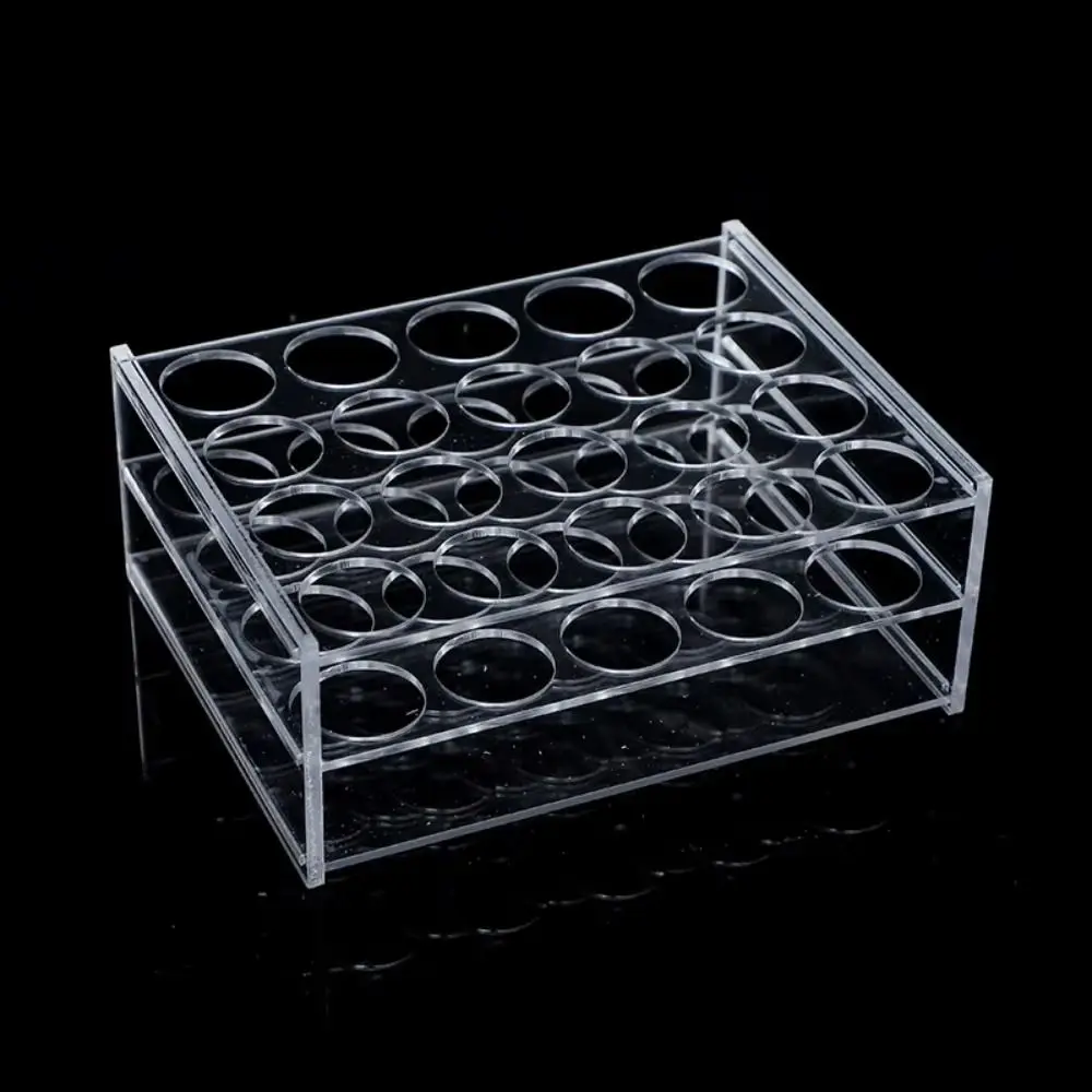 Acrylic Test Tube Rack Holder Transparent 24Holes 40Holes Composite Applicator Dispenser Organizer Holder for Syringes Lab Stand view 3