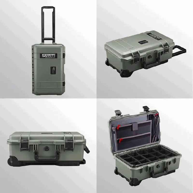 SMRITI Pull Rod Tool Box Safety Instrument Protection Box Multifunctional Waterproof Photography Equipment Organizer Boxes