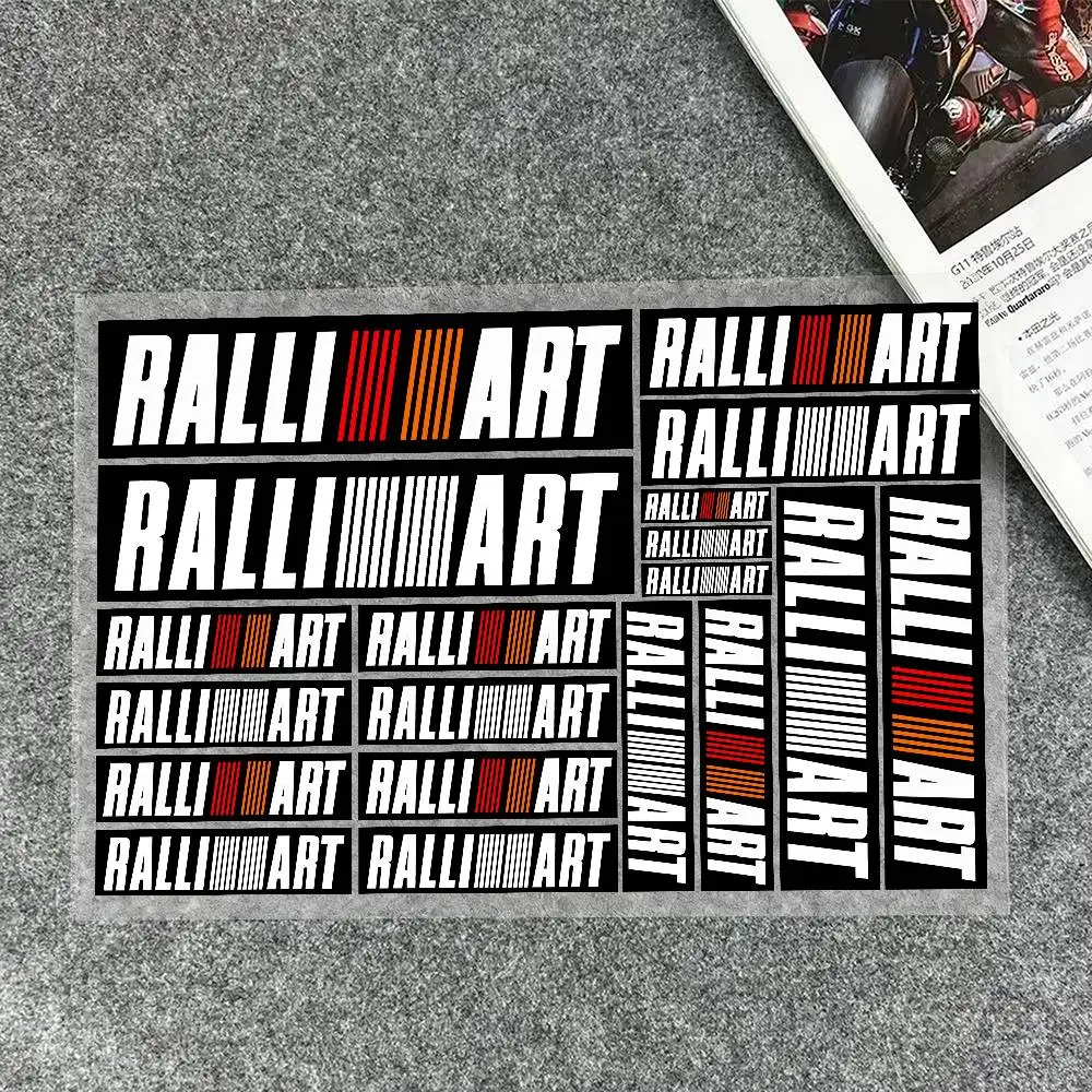 

For R-Ralliart Stickers Moto Sticker Auto Body Bumper Windows Motorcycle Laptop Walls Vinyl Decal Car Tuning Accessories