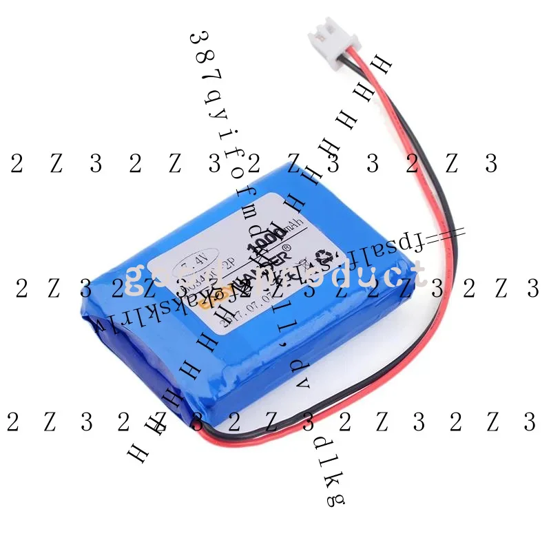 ZX 603450-2s 123450 7.4V 1000mAh rechargeable lithium Li-ion Polymer battery for DVR GPS PDA Bluetooth speaker