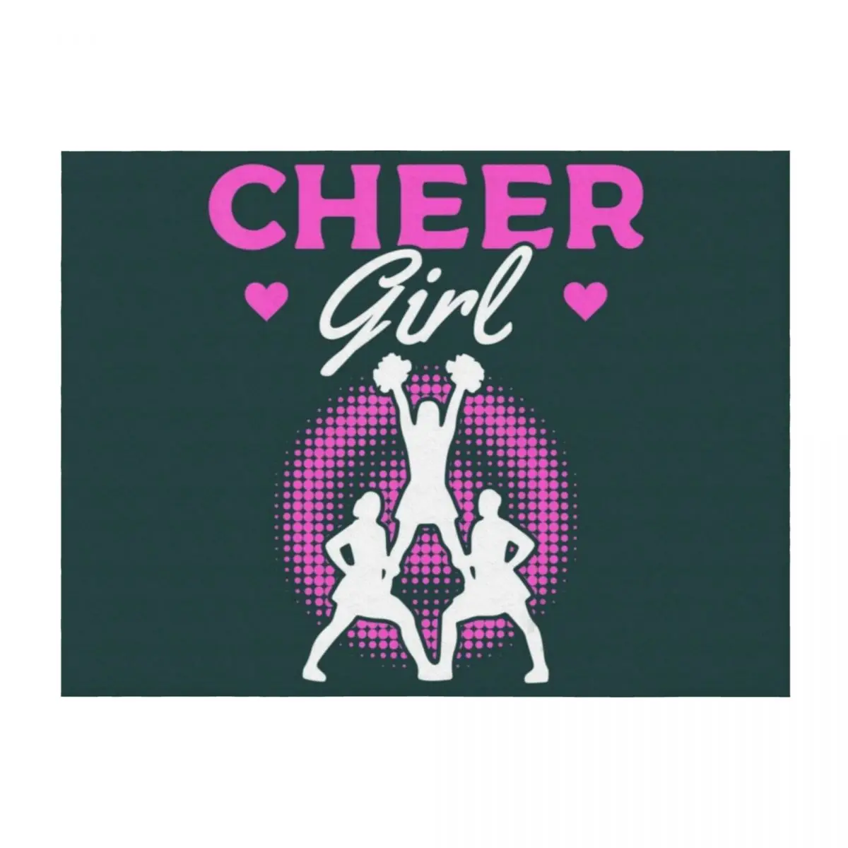 

Cheerleader Cheerleading Cheer Girl Throw Blanket Sofa Quilt Flannel Fabric Furrys Sofa Throw Blankets
