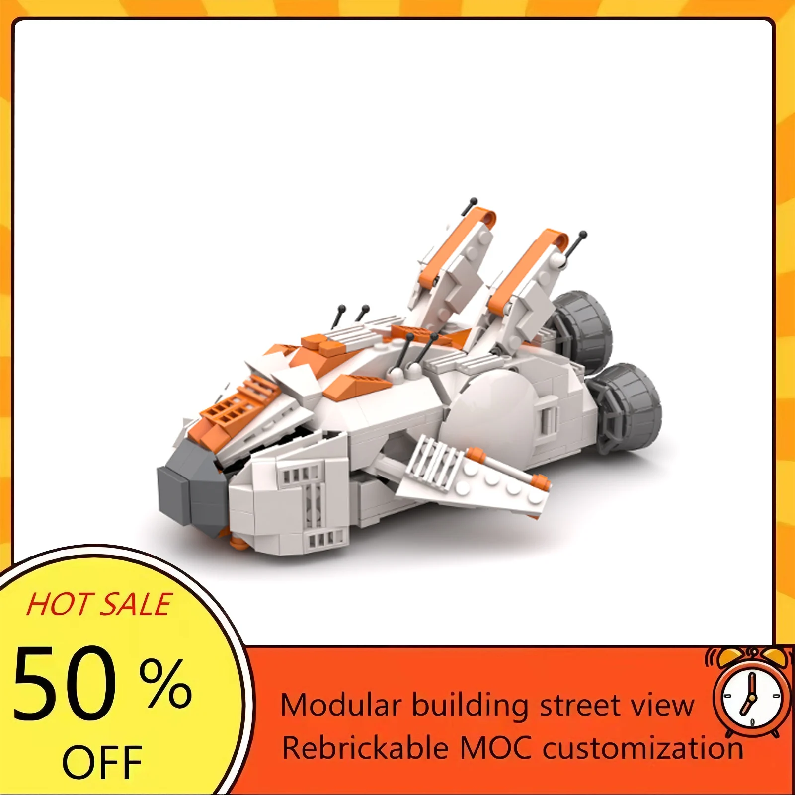 

374PCS Popular Space War Movie Model MOC Building Bricks Spaceship Modular Technology Gifts Holiday Assemble Children Toy Suit