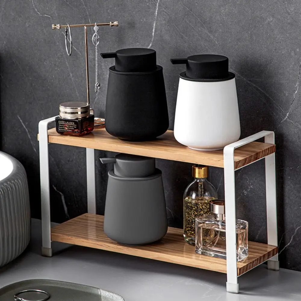 

Minimalist 300ml Lotion Soap Bottle Refillable Ceramic Soap Pump Dispensers Easy To Press Leak-Proof Hand Soap Dispenser Shampoo