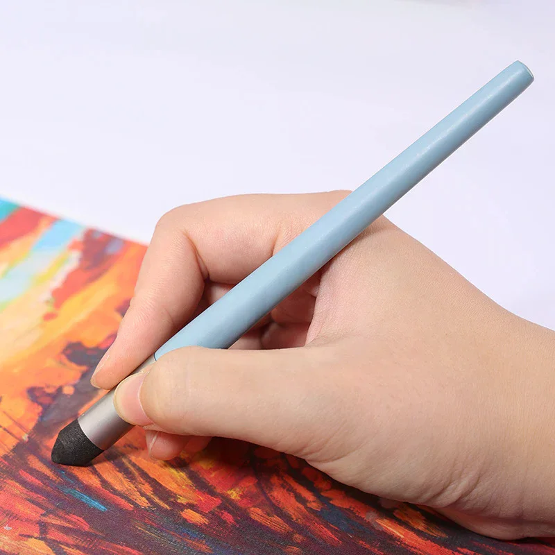 1/3Pcs Reusable Drawing Art Blenders Sponge Pen Pastel  Tool For Oil Painting Washable Sketch Rubbing Brush