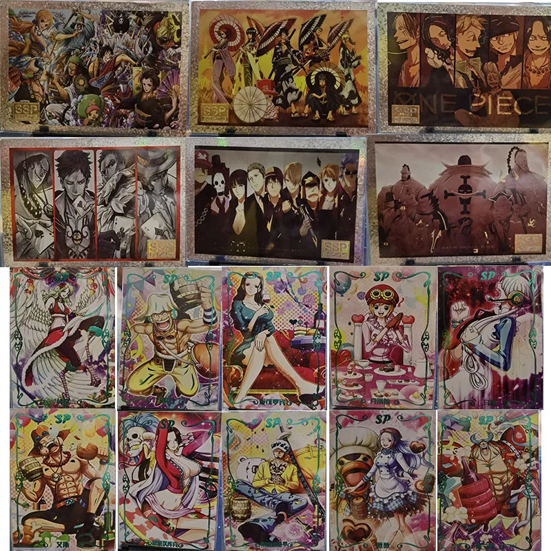 

Anime One Piece Boa-Hancock Nico-Robin Ssp Sp Card Game Collection Rare Cards Children's Toys Boys Surprise Birthday Gifts