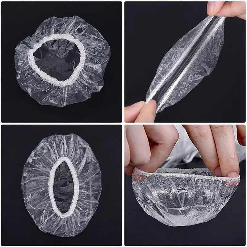 100/300/500Pcs Disposable Hairdressing Earmuffs Salon Clear Ear Cover Ear Protection Hair Dye Protect Cap Hair Color StylingTool