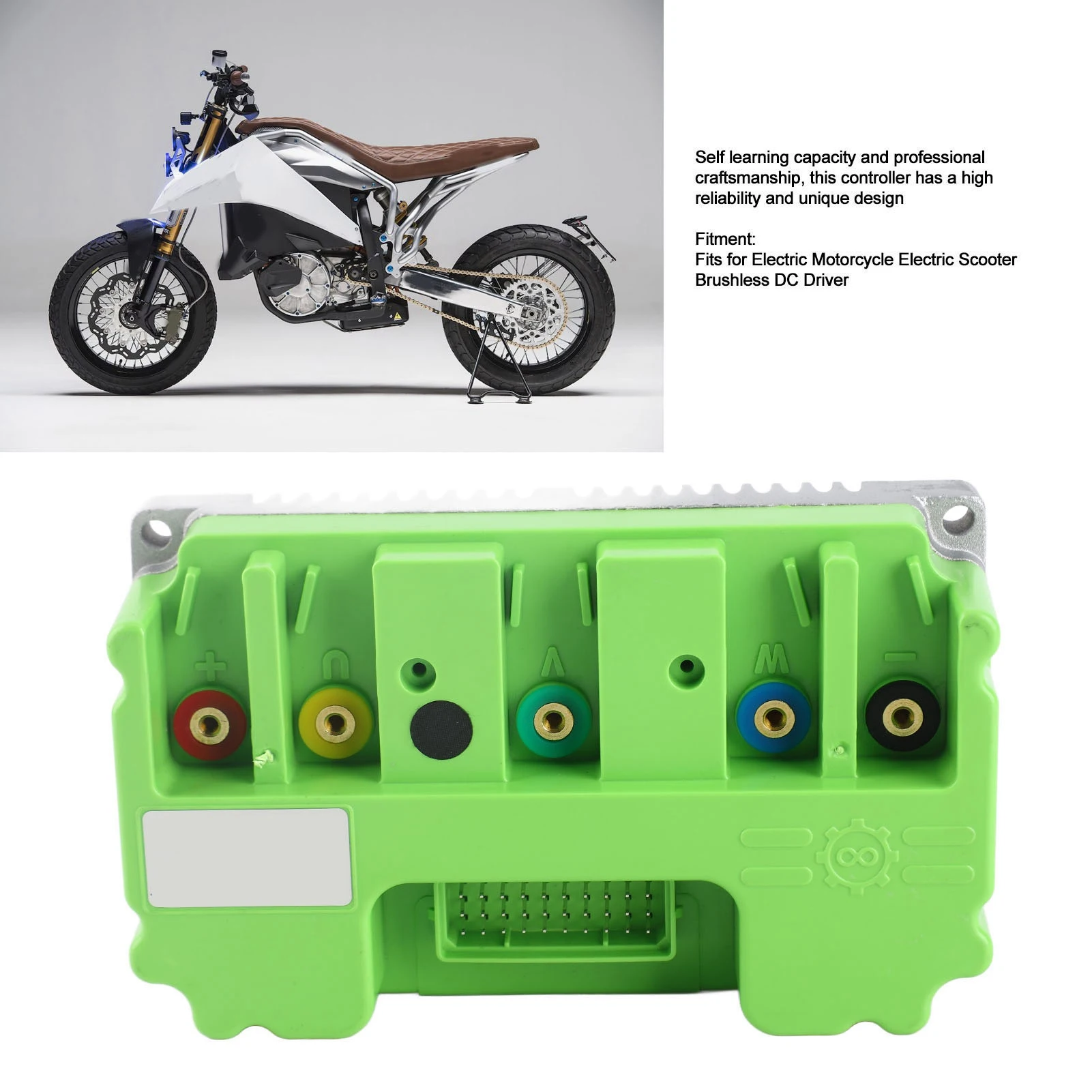 

Контроллер синусоидального тока ND72200 72В 200А для бесщеточных двигателей постоянного тока, самоблокирующийся, для электродвигателей QSMotor 1500Вт