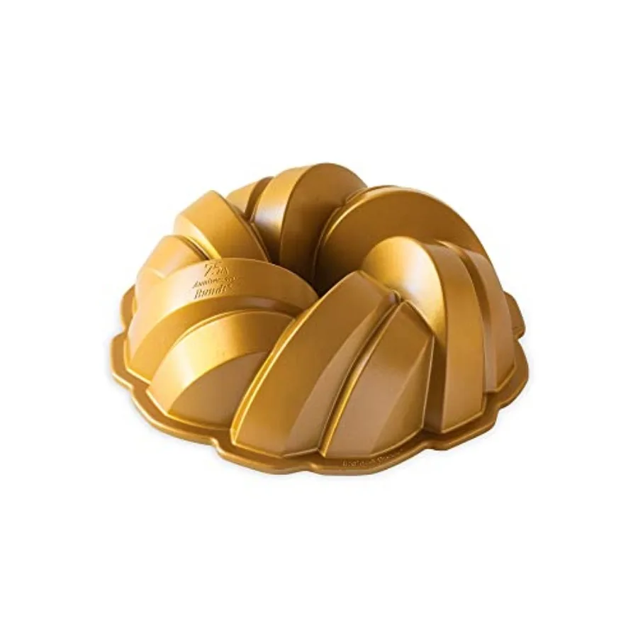

Форма для выпечки Bundt Cake с плетеным узором, золотая, на 12 порций, к 75-летию NW 95577