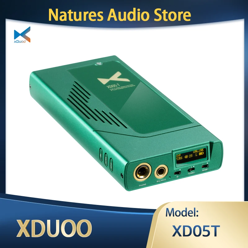 

xDuoo XD05T HiFi Portable Decoder XD05 T Dual Tube AMPs Dual ES9039Q2M Chip USB DAC Bluetooth 5.1 LDAC Headphone Amplifier