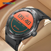 SENBONO 2023 Men's Smart Watch Bluetooth Call Heart Rate Fitness Tracker Waterproof Sport Smartwatch Men for Android IOS Huawei