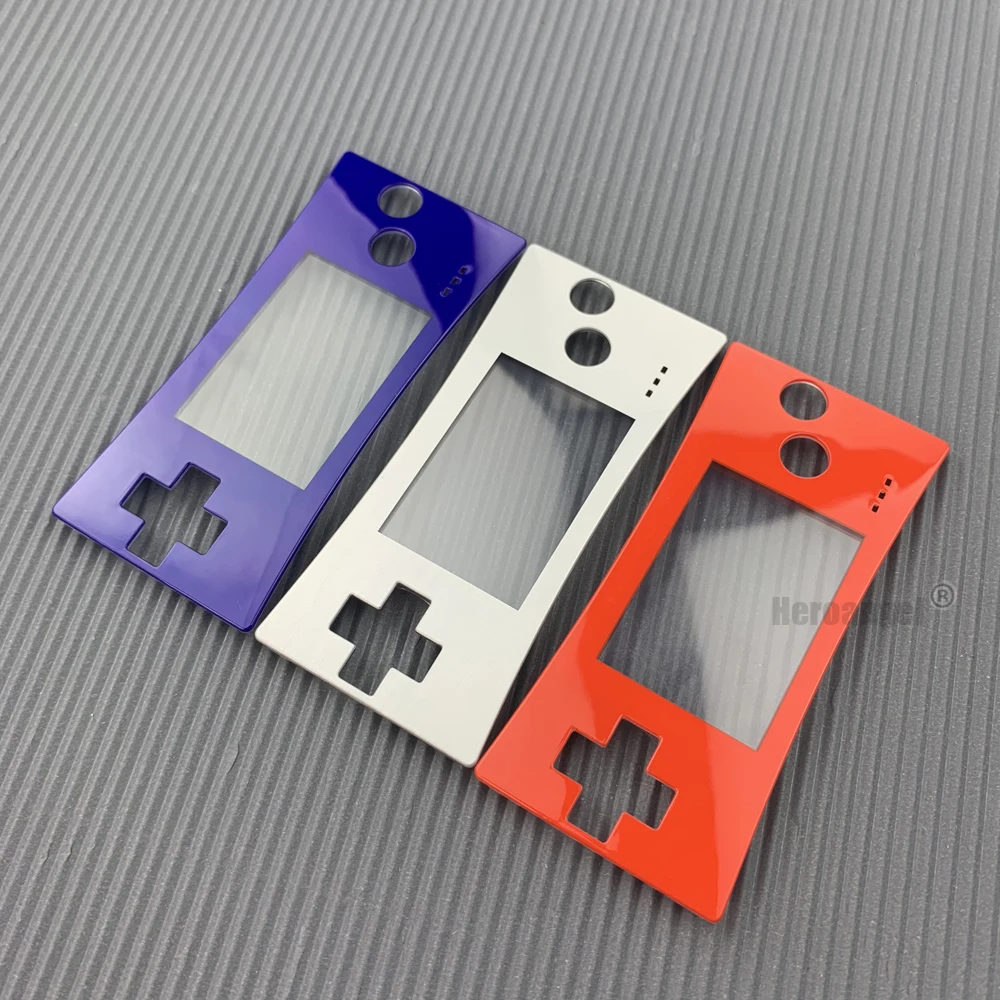 2023 NEW Replacement Front Faceplate Cover for Nintendo GameBoy Micro for GBM System Front Case Shell Housing Accessories