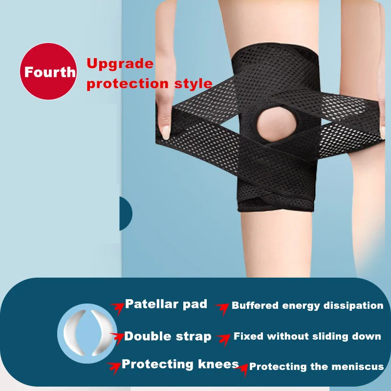 1PC กีฬา Kneepad แรงดันยืดหยุ่นเข่า Pads โรคข้ออักเสบข้อต่อ Protector Patella Medial สนับสนุนฟิตเนสกีฬาเข่า Pads เกียร์