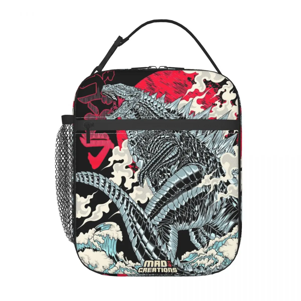 Borse per il pranzo isolate Godzillaed The King Of Monster Product Kaiju Food Box causale Cooler Thermal Lunch Box per la scuola