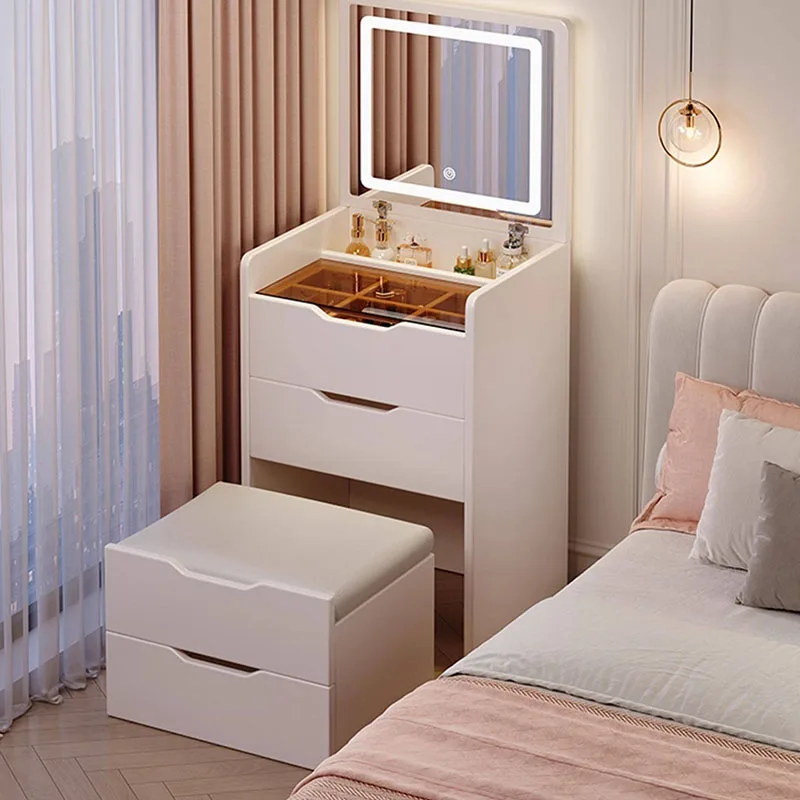 Aesthetic Cute Vanity Table Modern Design Luxury Fashion Interior Large Dressing Table Professional Comoda Pra Quarto Home Decor