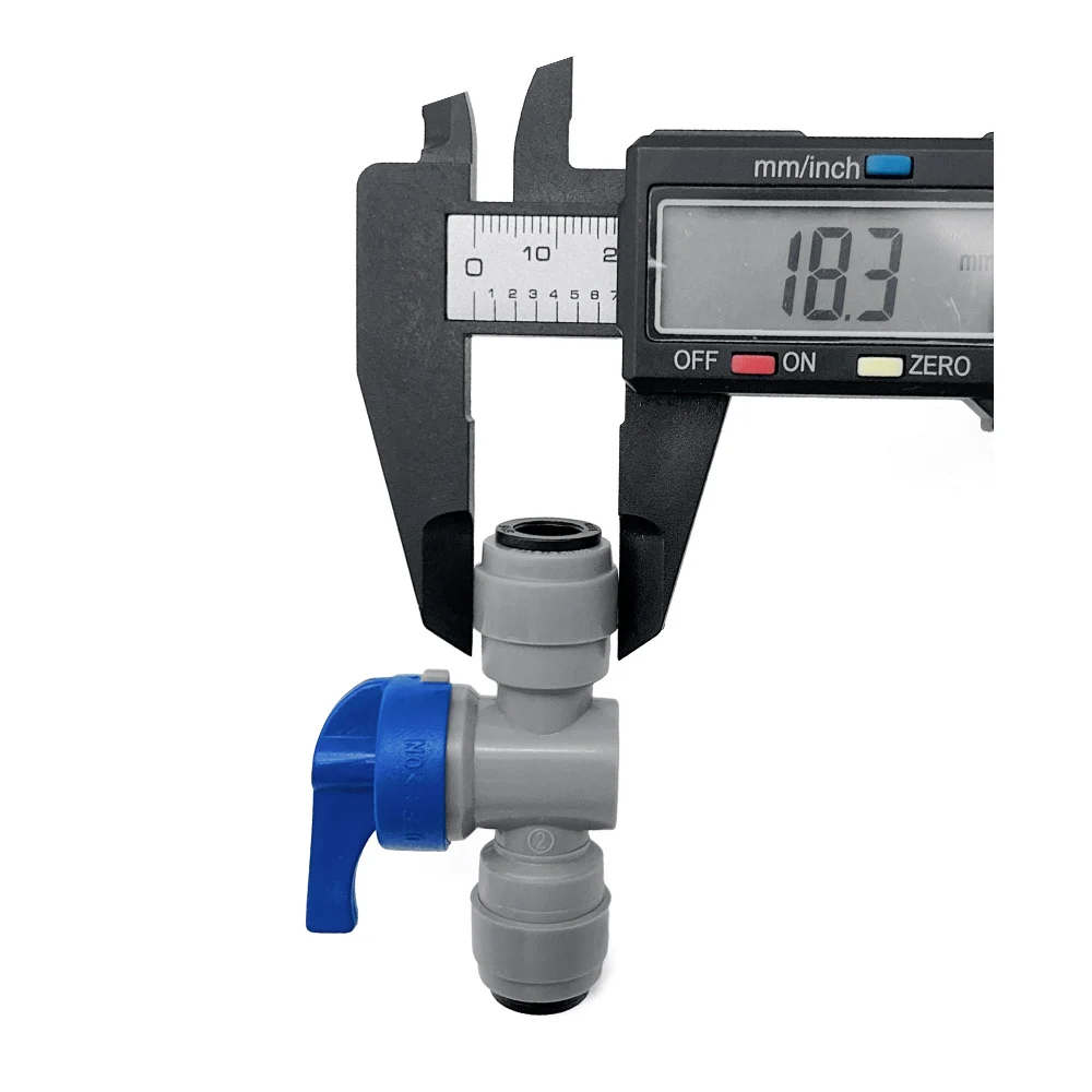 Kegland DUOTIGHT8MM(5/16) BALL VALVE SHUT OFF VALVE plastic quick connect pipe hose Connector beer tube push-in fittings joints