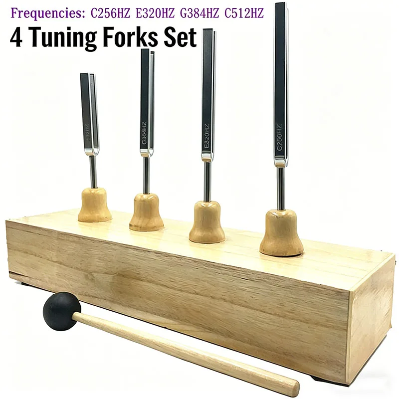 4pcs Therapeutic Tuning Forks Medical Healing Diapasons Tuning Forks Set Healing Professional Chakra Therapy Musical Instruments