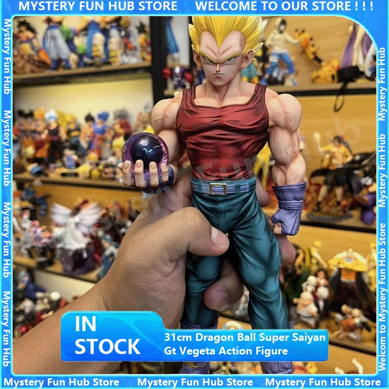 

В наличии 31 см Dragon Ball аниме фигурка Super Saiyan Gt Vegeta фигурка Статуя Гоку Коллекционная модель игрушки на день рождения подарок