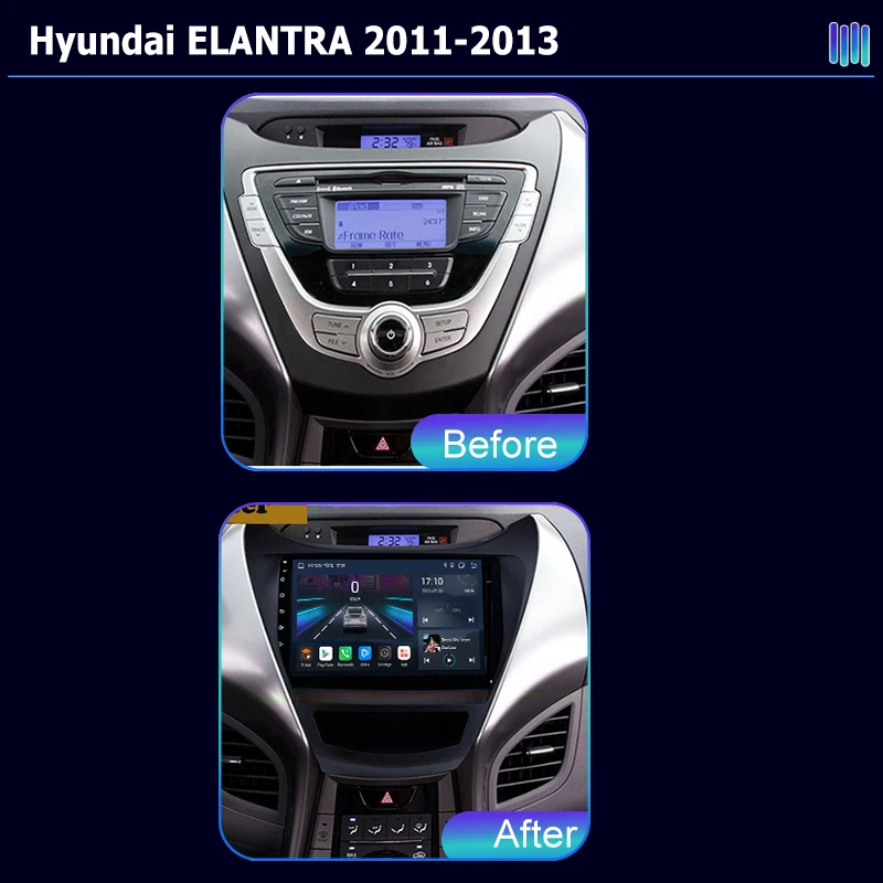 AI VOIC Android Car Radio Multimedia For Hyundai ELANTRA 2011 2013 stereo GPS Navigation Stereo Screen Video Tape Recorder