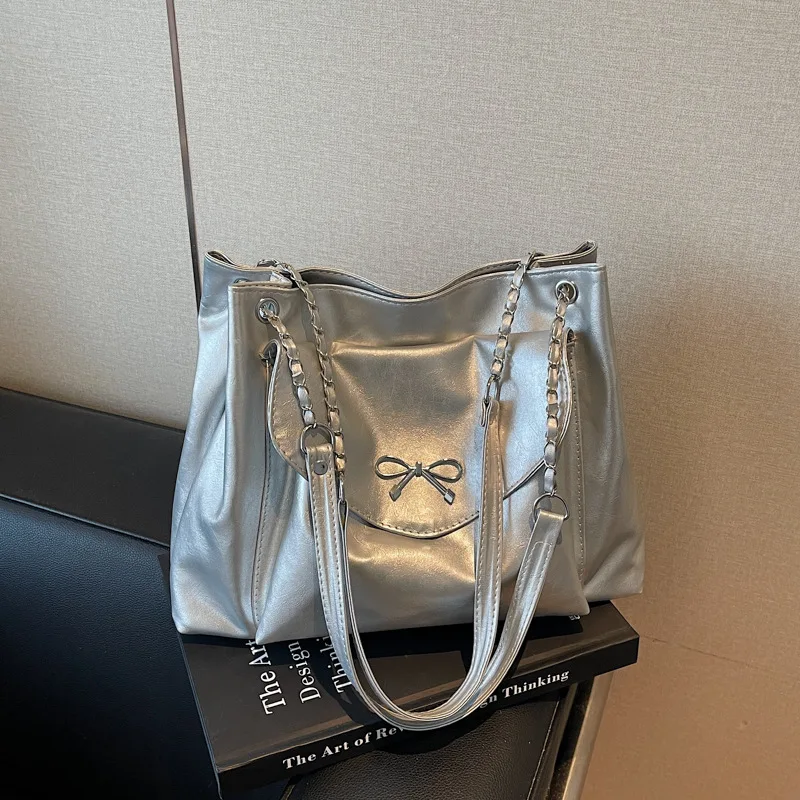 حقيبة كتف لخريف وشتاء 2025، محفظة فاخرة تحت الإبط للنساء، حقيبة بمقبض علوي، حقيبة ركاب من اليوم إلى الليل، متعددة الاستخدامات #3