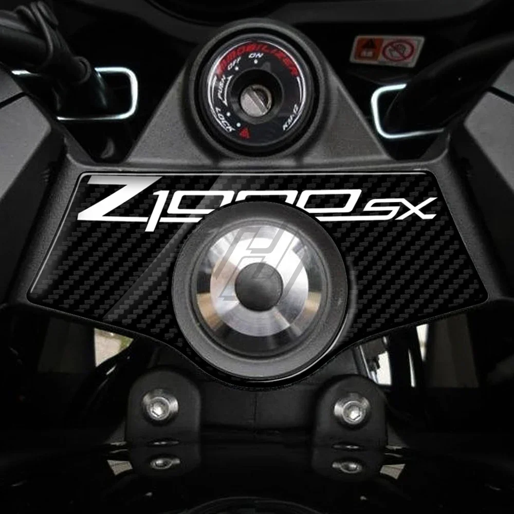 

Case for Kawasaki Z1000SX 2011-2017 3D Carbon Fiber Triple Tree Yoke Cover Protector Tank Pad
