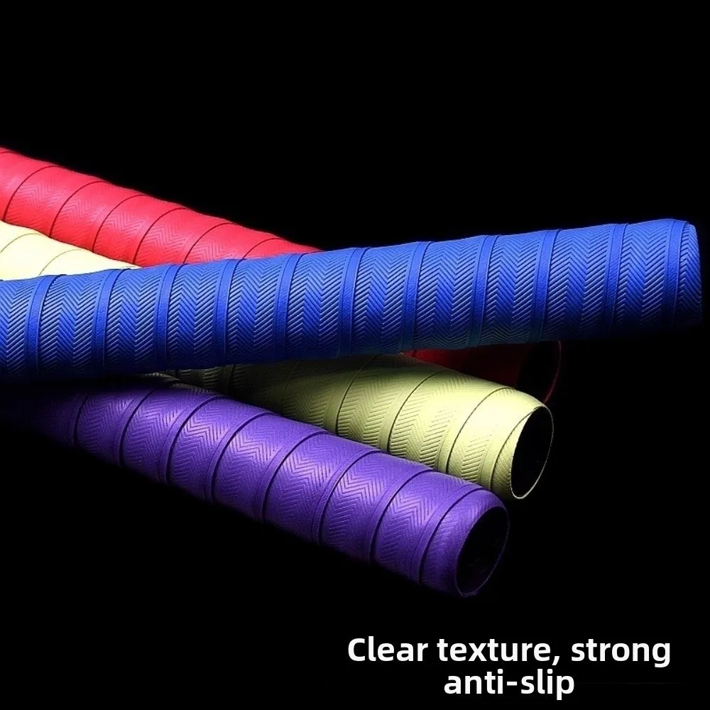 Durable PU Fishing Rod Grip Tape Anti Slip Breathable Over Grip Tape Sweat Absorbent Racket Grip Tape Fishing Rod Accessories