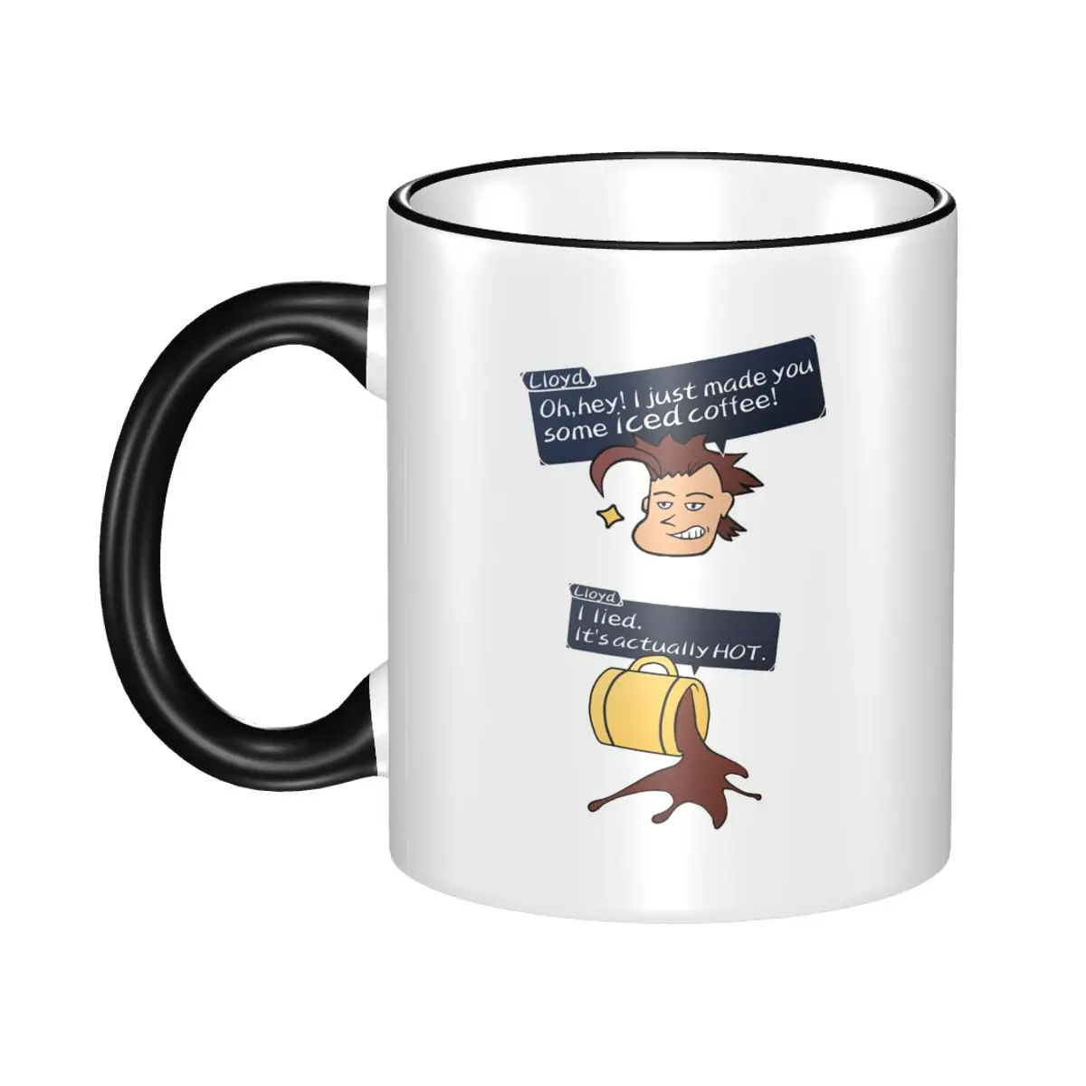 Oh Hey I Made You Some Coffee Mug Funny Ceramic Coffee Cups Tea Mugs Milk Cup Drinkware Gift for Woman Man