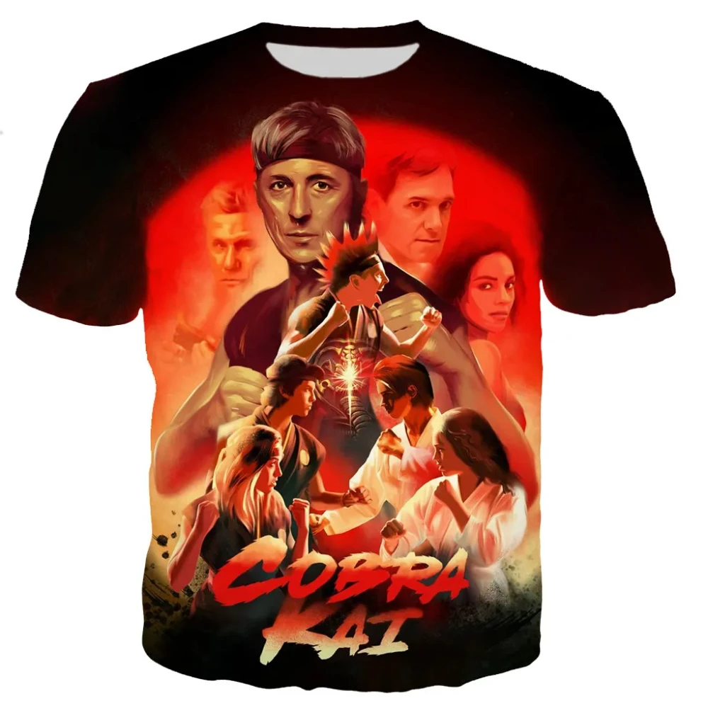 Classic Cobra Kai 3D Printed Men Women T-shirt Vintage Hip Hop Streetwear Casual Breathable Short Sleeve O-Neck Unisex Tee Tops