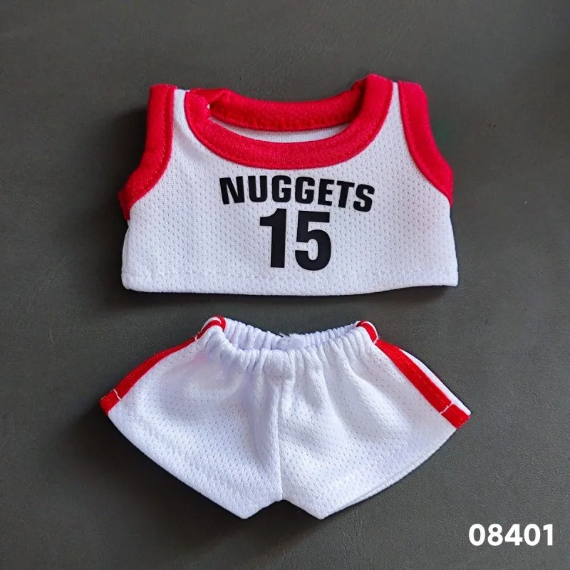 17 cm Kleidung für Labubu Fußball Basketball Größe 10 V1V2 Größe 7 Vinyl Anhänger Puppe Kleidung DIY Sportswear Junge Spielzeug