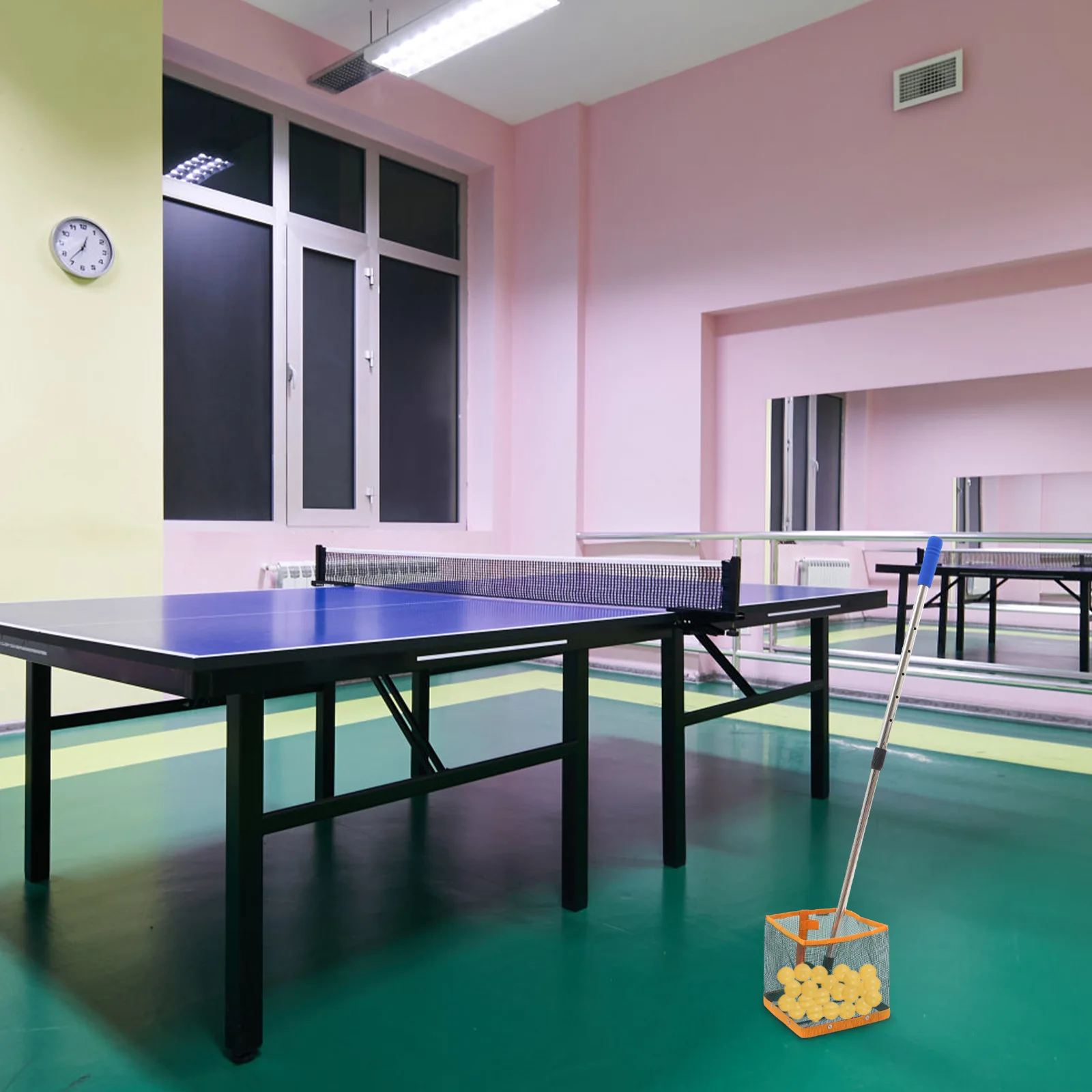 

1pc Table Tennis Picker Telescopic Handle Balls Retriever Collector Pong Tennis Ball Collector Upper Machine Adjustable Storage
