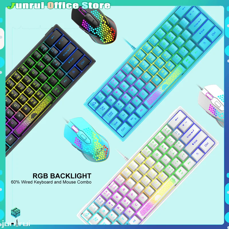 

Игровая клавиатура Free Wolf K61rgb с Rgb подсветкой, Механическая игровая клавиатура для ноутбука