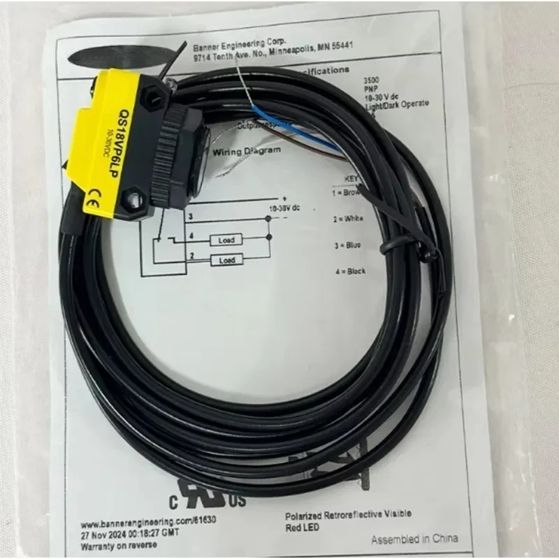 QS18VN6D QS18VP6D QS18VN6LP QS18VP6LP QS18VN6LLP QS18VP6LLP QS18VN6DB QS18VP6LV QS18VN6LD BANNER QS18 Photoelectric Switch
