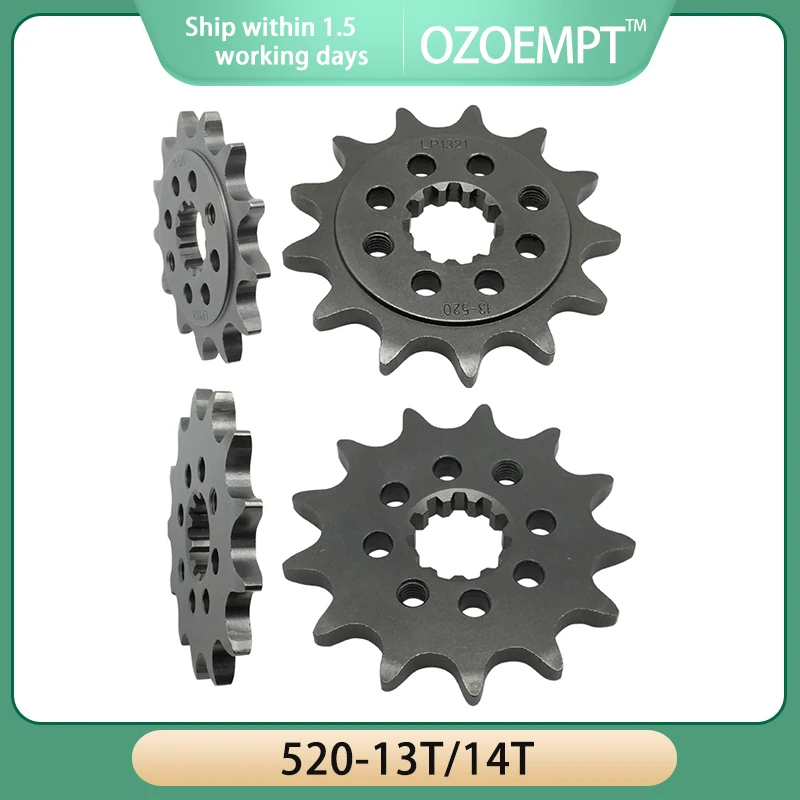 OZOEMPT（520-13T/14T）Motorcycle Rear Sprockets For Hon-da CRF300 RL/L/LA/LR/LRA NX250/AX-1 XR250 Baja/IIIS/R/S/Tornado