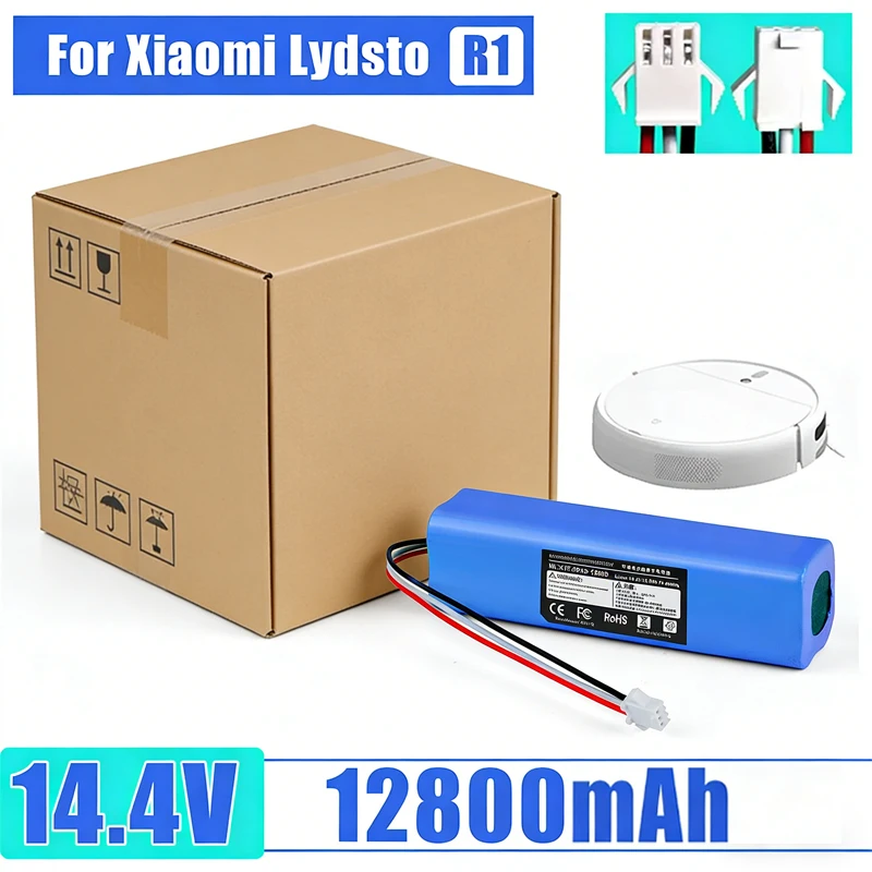 

2026 ❤️ ❤️ Новый аккумулятор для робота-пылесоса Xiaomi Viomi S9 ROIDMI EVE PLUS, 14,8 В, 5200/6500/9800/12800 мАч