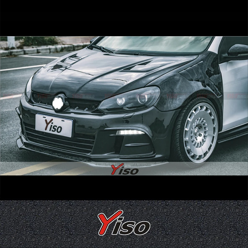 

Подходит для GOLF 6 GTI R20 R Модифицированный усилитель Аэродинамический комплект GOLF 6 R20 R Передний бампер YISO из углеродного волокна