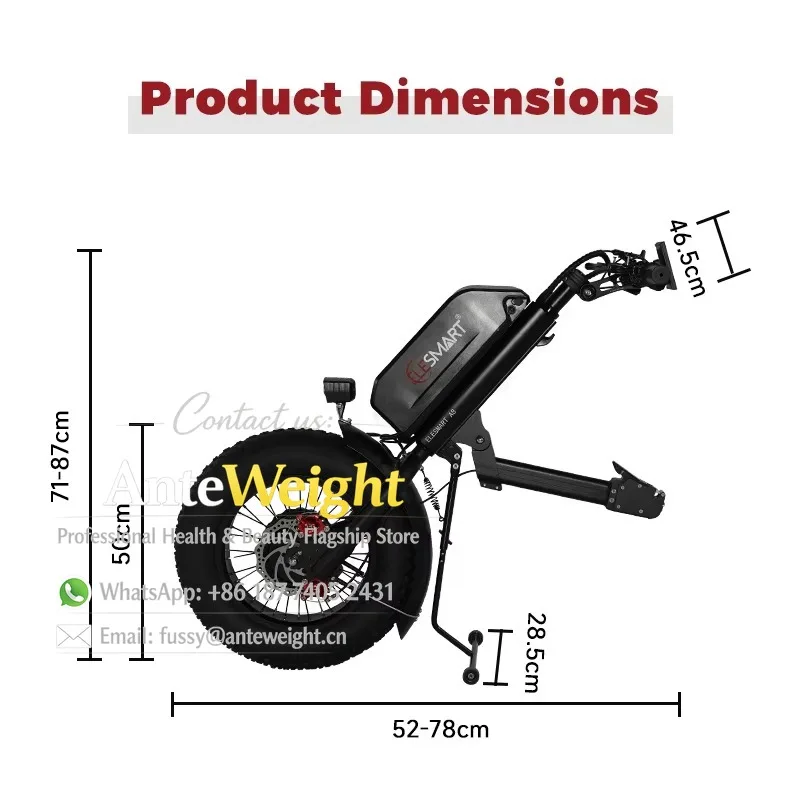 A8 Wheelchair Electric Traction Head Foldable Disabled Power Sports Head