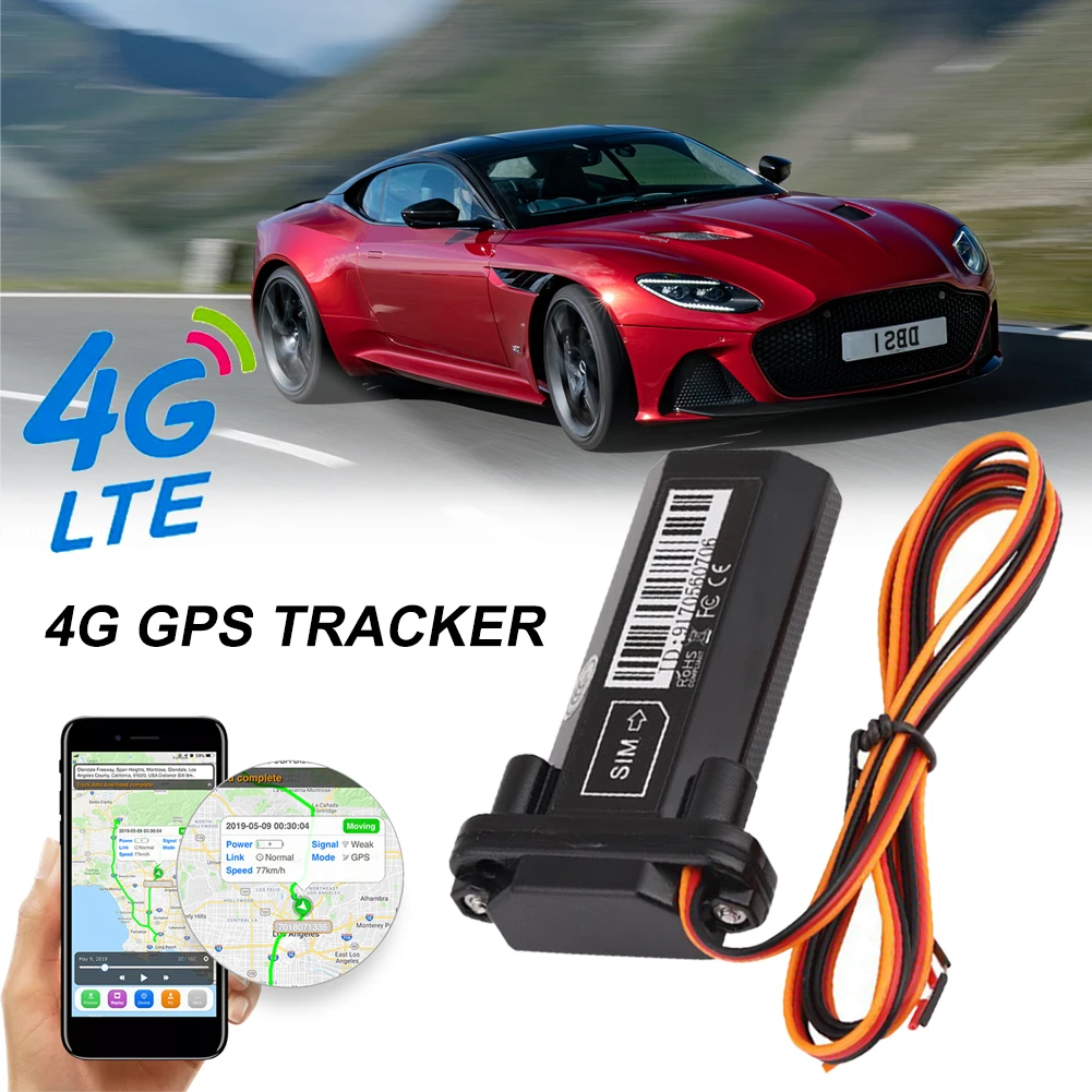 4G GPS Tracker Vehicle OBD Tracking Device Waterproof Motorcycle Car Mini GPS GSM SMS Locator with Real Time Tracking Free APP