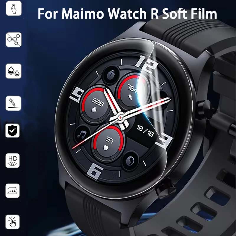 1-6PCS Soft HD Clear Film for Maimo Watch R Anti-scratch Screen Protector Protective Film for Maimo WatchR Accessories Not Glass