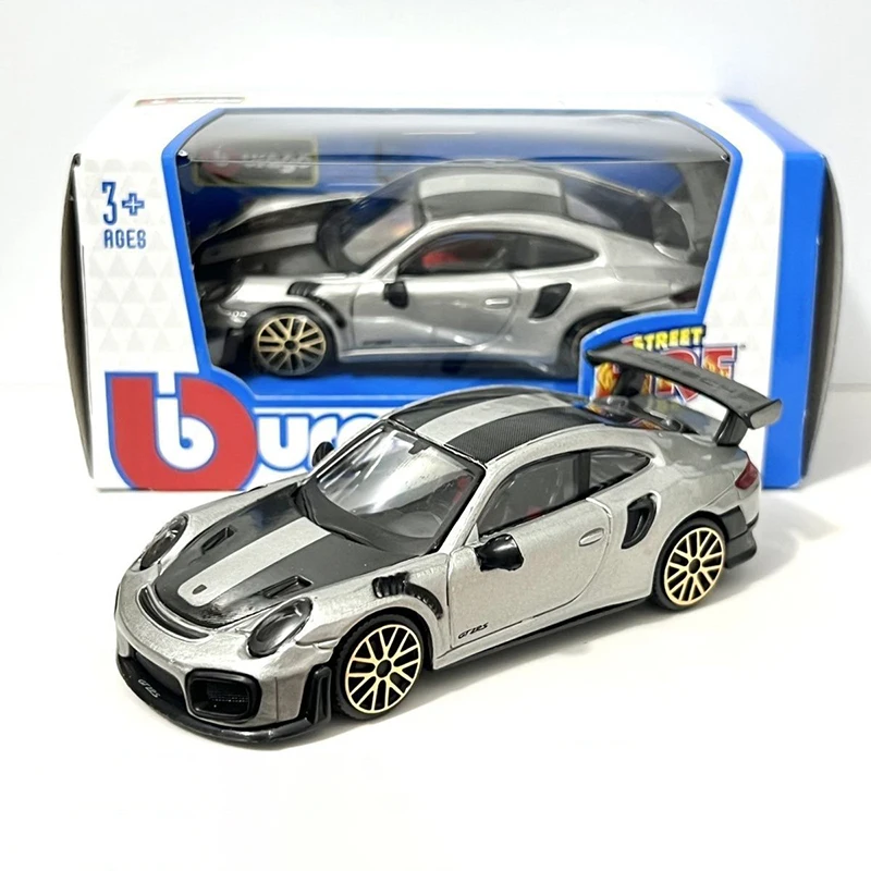 Bburago 1:43 Porsche 911 GT2 RS Supercar Alloy Car Diecasts & Vehicles Car Model Miniature Scale Model Car For Collection Gift