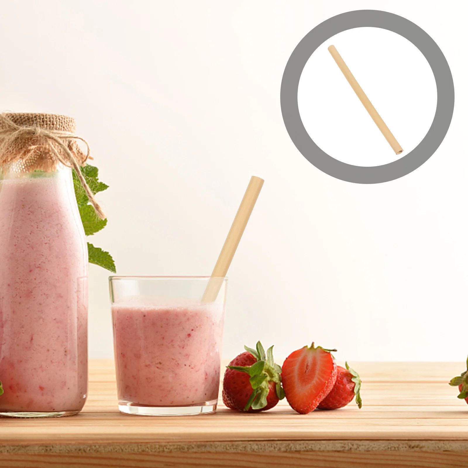 

10Pcs Bamboo Straws Reusable Smooth Drinking Straws for Party Bar Juice Coffee Tea Reusable Straw Party Straw